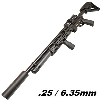 Air Arms "S510T Tactical - Black" SD HPA Luftgewehr 6.35mm Diabolo - 54 Joule