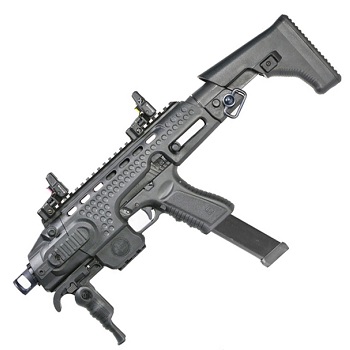 APS ACP "Black Hornet" Carbine Kit Co² Pistole BlowBack (SEMI & AUTO) - Black