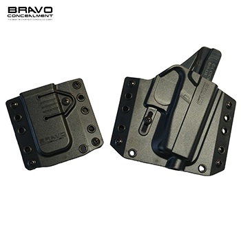 Bravo Concealment ® BCA 3.0 OWB Holster & Mag Carrier für Glock ® 43 Serie, rechts - Black