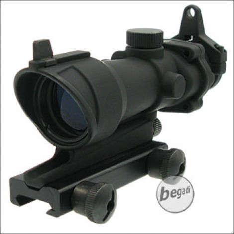 Emerson ACOG Type RedDot Sight & IronSight - Black