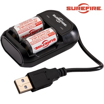 Surefire ® Rechargeable 123A Battery Charger Kit