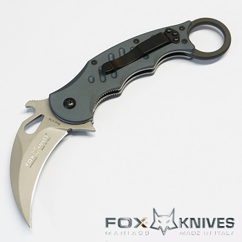 FOX ® Knives Folding Karambit Knife - Grey