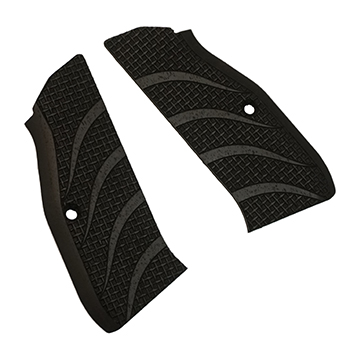 KSD Grips ® Custom Griffschale für Shadow 2 Serie "Stripes" - Nussbaum (Schwarz)