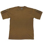 MFH US T-Shirt mit Ärmeltaschen, Coyote - Gr. M