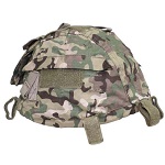 MFH Helmbezug mit Taschen, grössenverstellbar - MultiCam