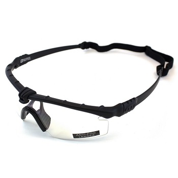 Nuprol Anti-Fog Schutzbrille (mit Einlage für Korrekturgläser), Black - clear