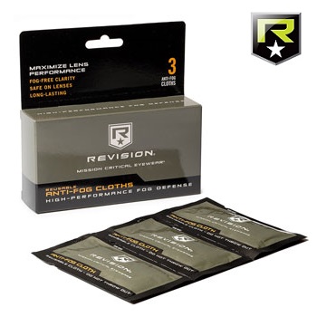 Revision ® Anti-Fog Cloths - 3er Pack