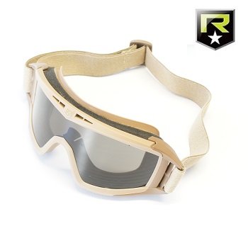 Revision ® Desert Locust MilSpec Ballistic Goggles "Basic", Desert TAN - Smoke