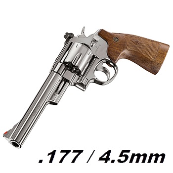 Smith & Wesson M29 Co² Revolver 6 1/2" 4.5mm BB - Burnished Metal